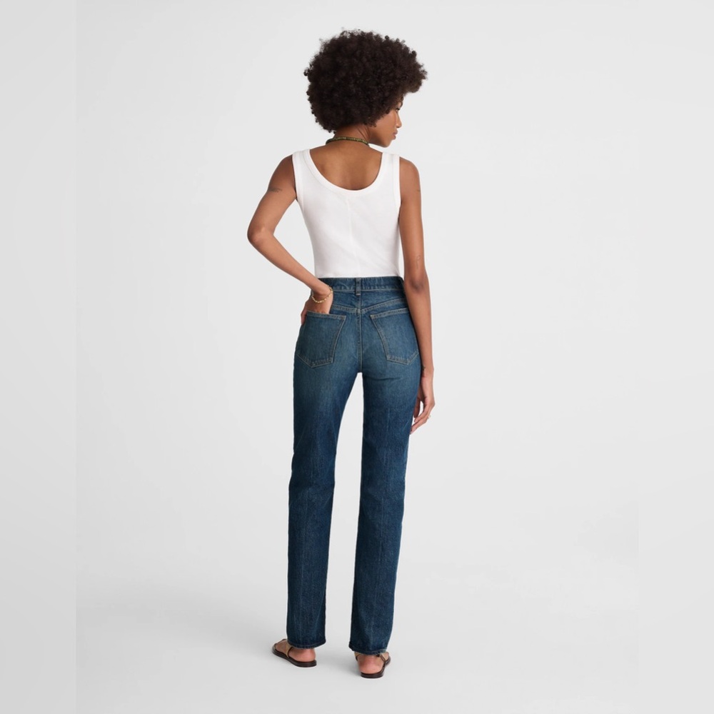 Madewell Longline Straight Jean Greendale Wash, 30 - Picture 3 of 8